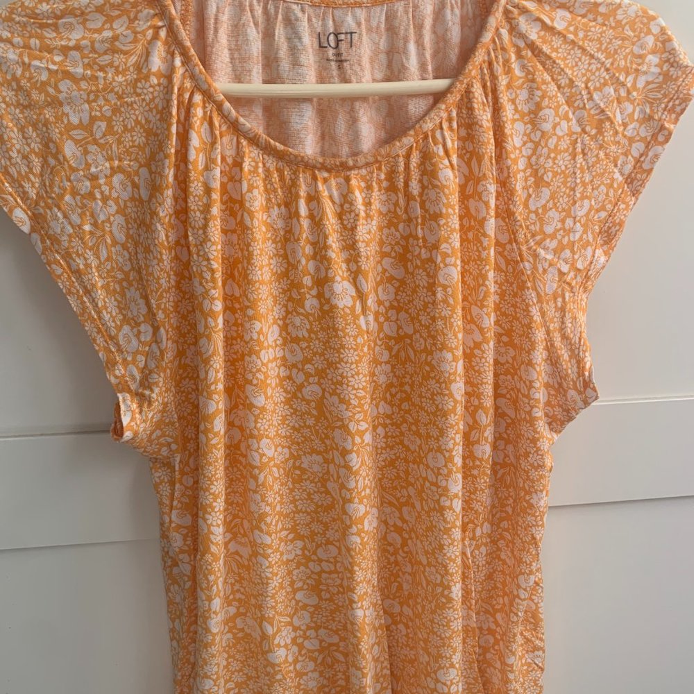 LOFT FLORAL BLOUSE